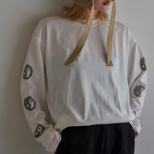 YIN YANG SLEEVE PRINT ADULT LONG SLEEVE T-SHIRT