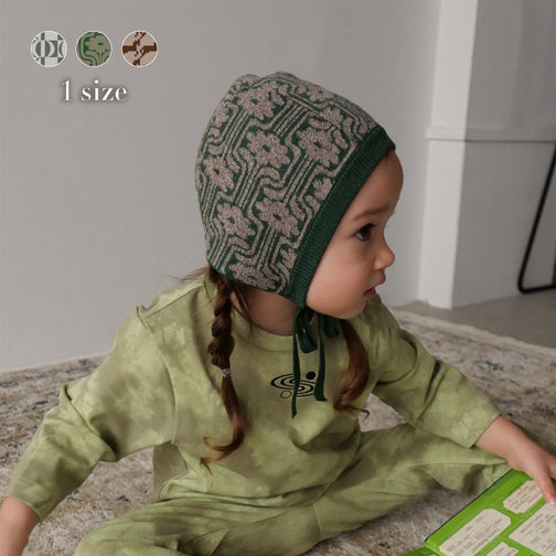 PATTERN JAGGARD BONNET