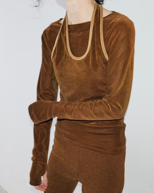 Velour 2way Tops