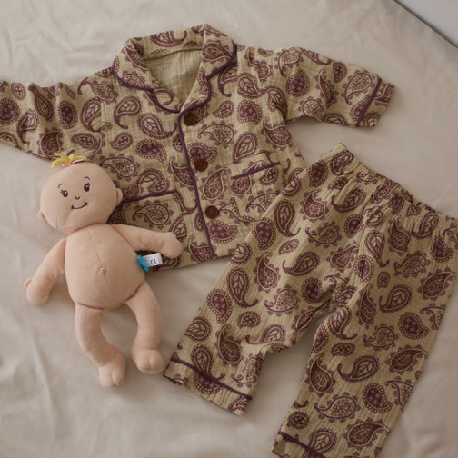 【Frøm limited 】PAISLEY COTTON GAUZE PAJAMAS