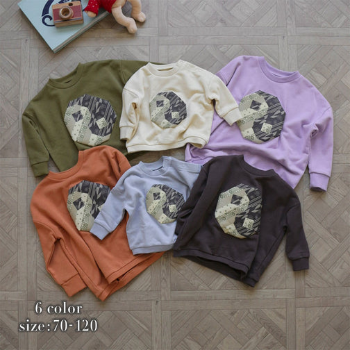 PATCHWORK YINGYANG SWEAT TOPS