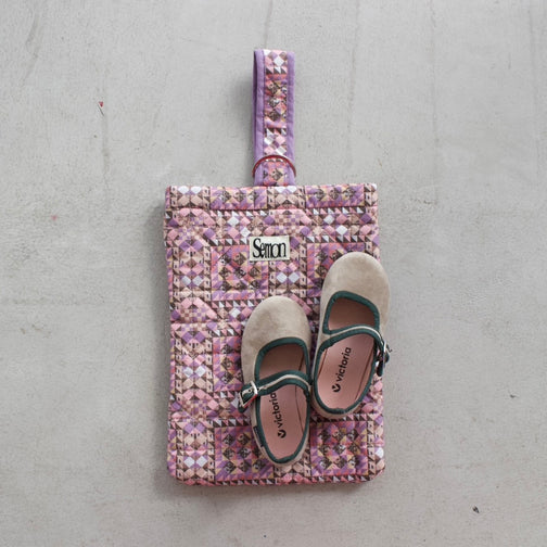 QUILTED SHOES BAG