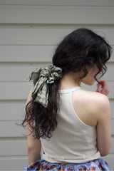 Satin Monogram Scarf10