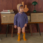 YIN YANG EMBROIDERY FLEECE ROMPER