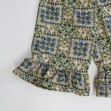 QUILTED JERSEY RUFFLED HEM PANTS3
