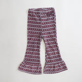 VELOUR FRILLED FLARE PANTS 8