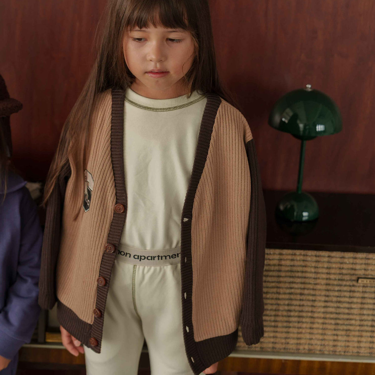 PATCHWORK COLOR-BLOCK KNIT CARDIGAN