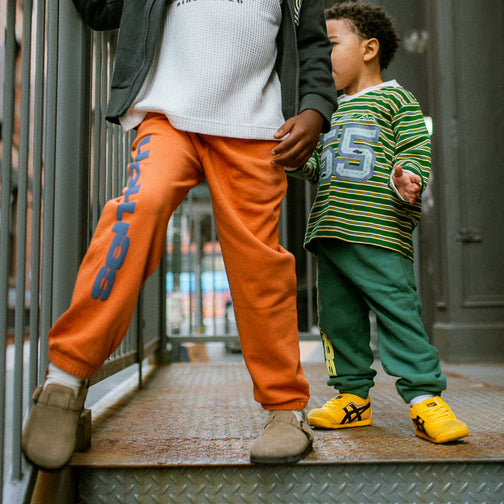 PUFF PRINT EVEN LOGO JOGGER PANTS