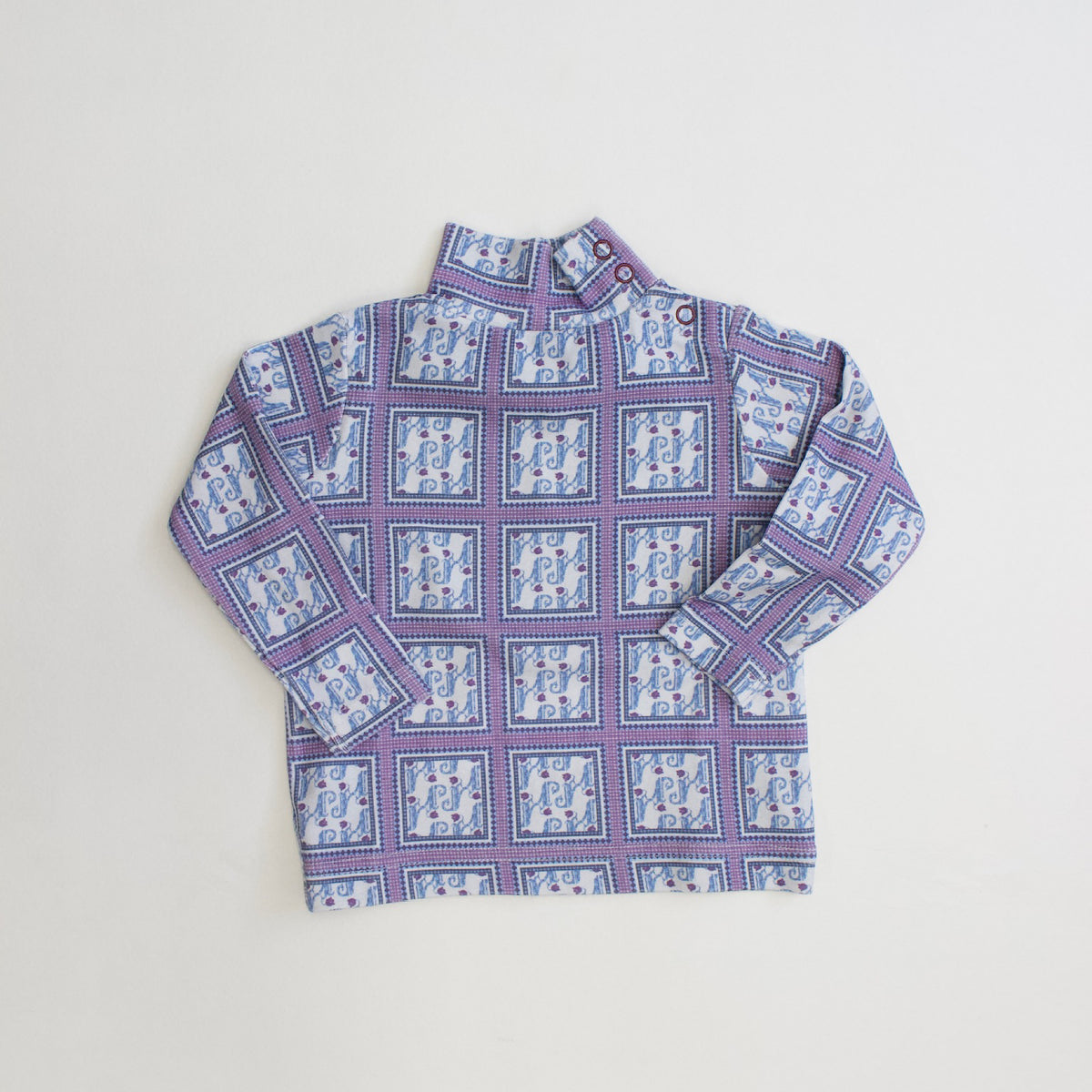 Jamée Rousse 26AW NEW PATTERN HIGH-NECK TOP PATCH WORK