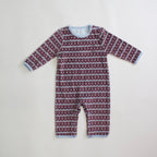 Jamée Rousse VELOUR COVERALL ワイン