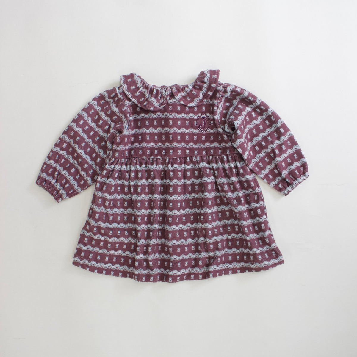 Jamée Rousse VELOUR DRESS ワイン
