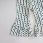 Jamée Rousse VELOUR FRILLED FLARE PANTS