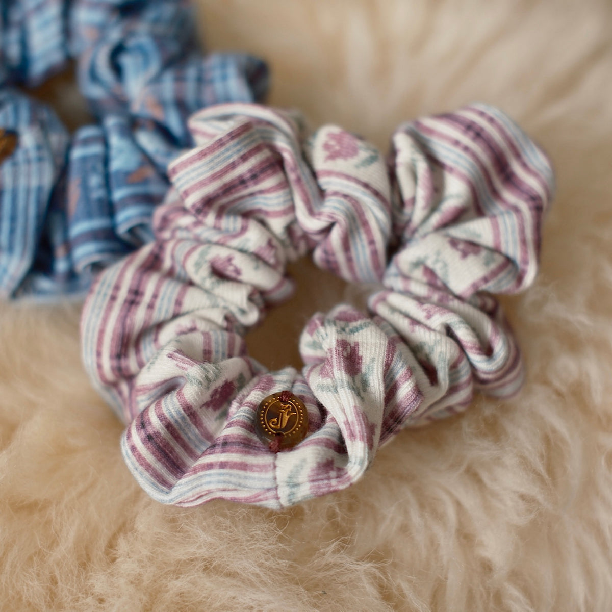 Jamée Rousse 26AW NEW PATTERN FLORAL SCRUNCHIE ピンク