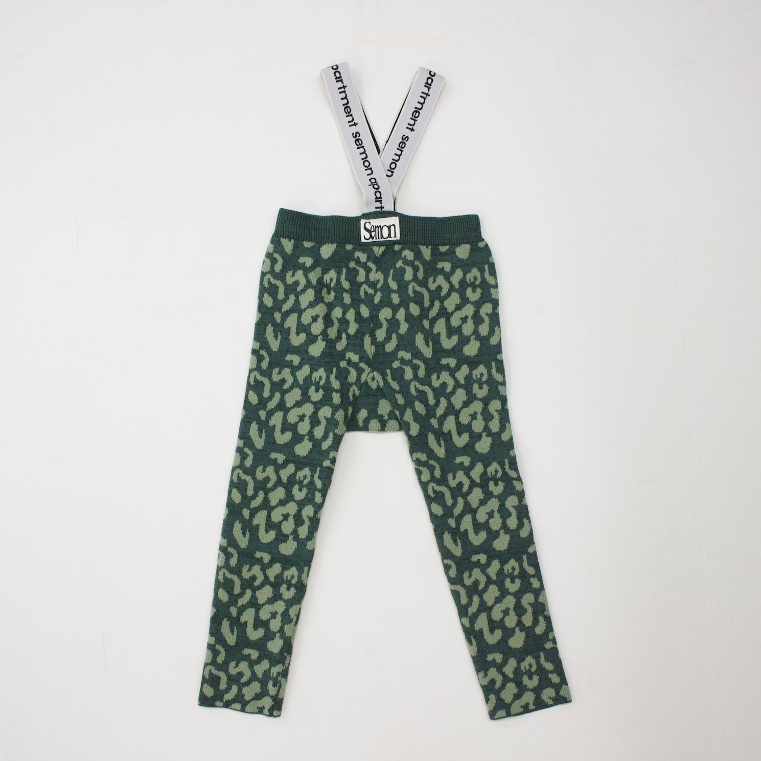 semon SUSPENDER LEGGINS 【FLOWER】1y-2y PATTERN JACQUARD SUSPENDER LEGGINS | Frö