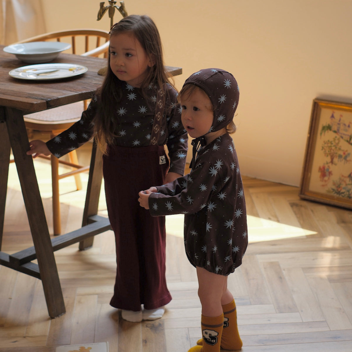 Semon ApartMent 26AW PATTERN ROMPER