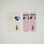 Semon ApartMent 26AW S LOGO 2-SET HIGH SOCKS PINK SET