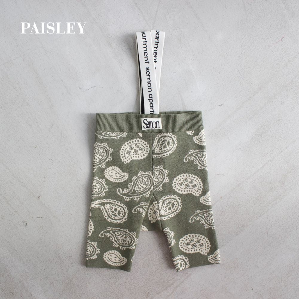 Semon ApartMent 26SS LOGO SUSPENDER SHORTS PAISLEY