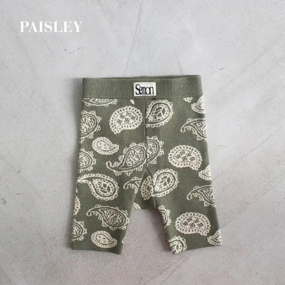Semon ApartMent 26SS LOGO SUSPENDER SHORTS PAISLEY