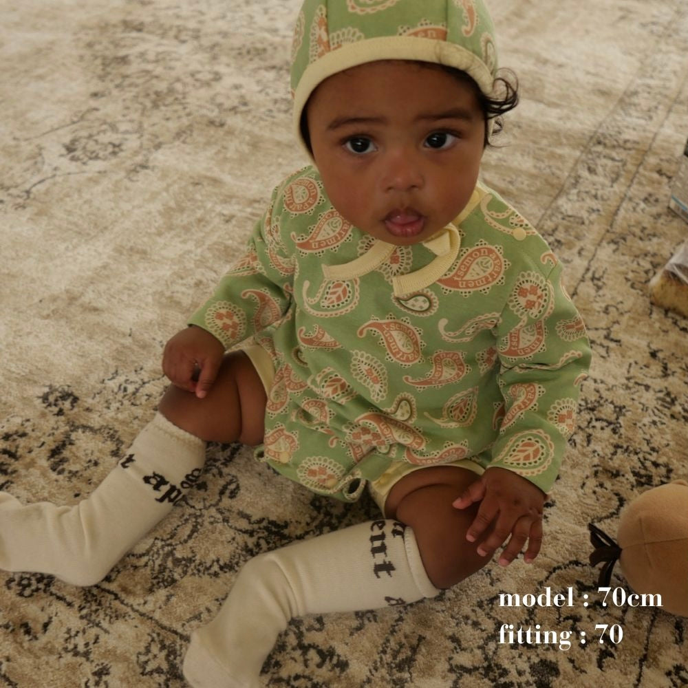 新ベアハーフロンパース | 26SS NEW PATTERN HALF ROMPERS | Frö