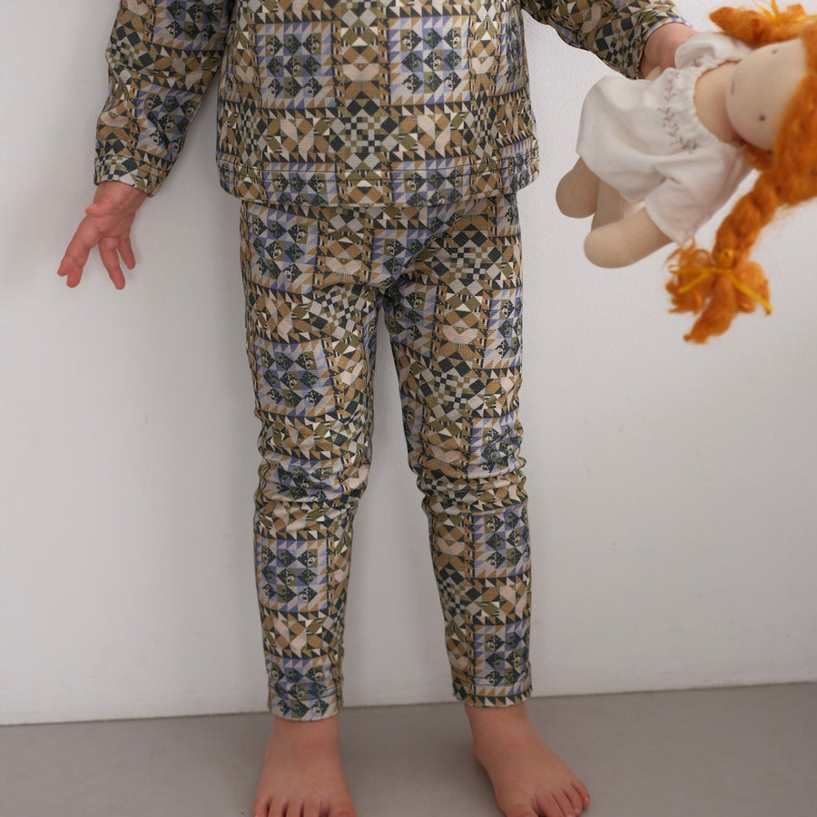 QUILTED SPAN RIB LEGGINGS