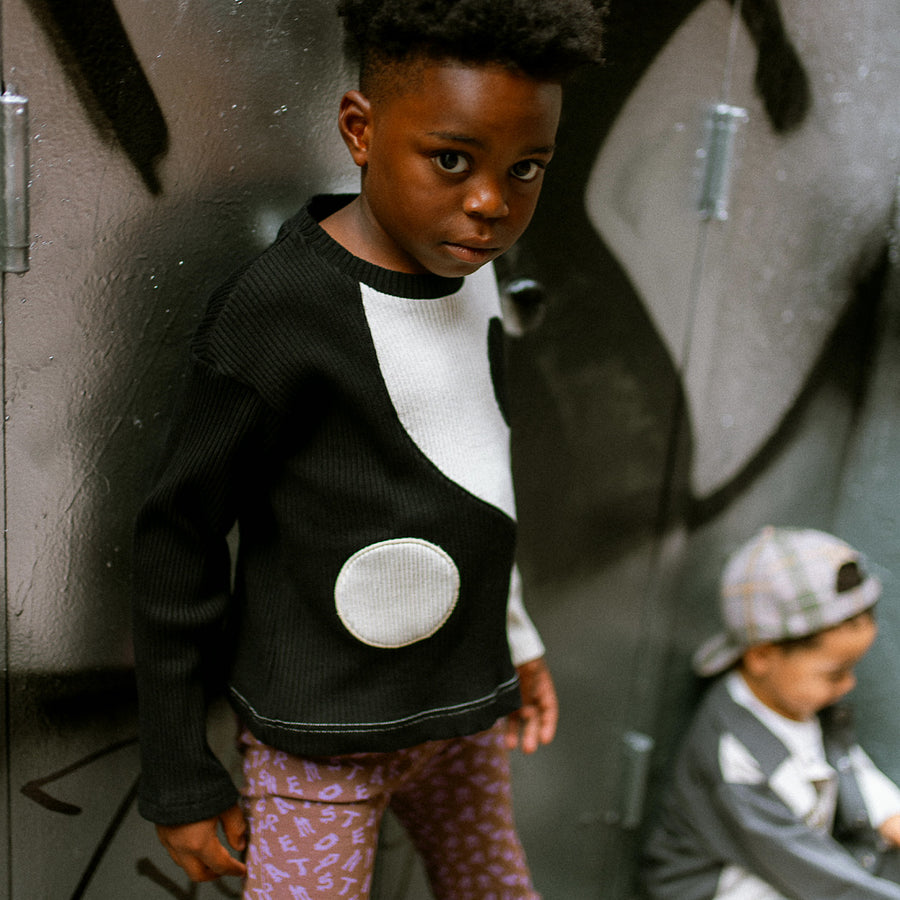 2TONE RIB YIN YANG TOP