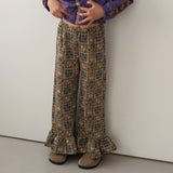 QUILTED JERSEY RUFFLED HEM PANTS11