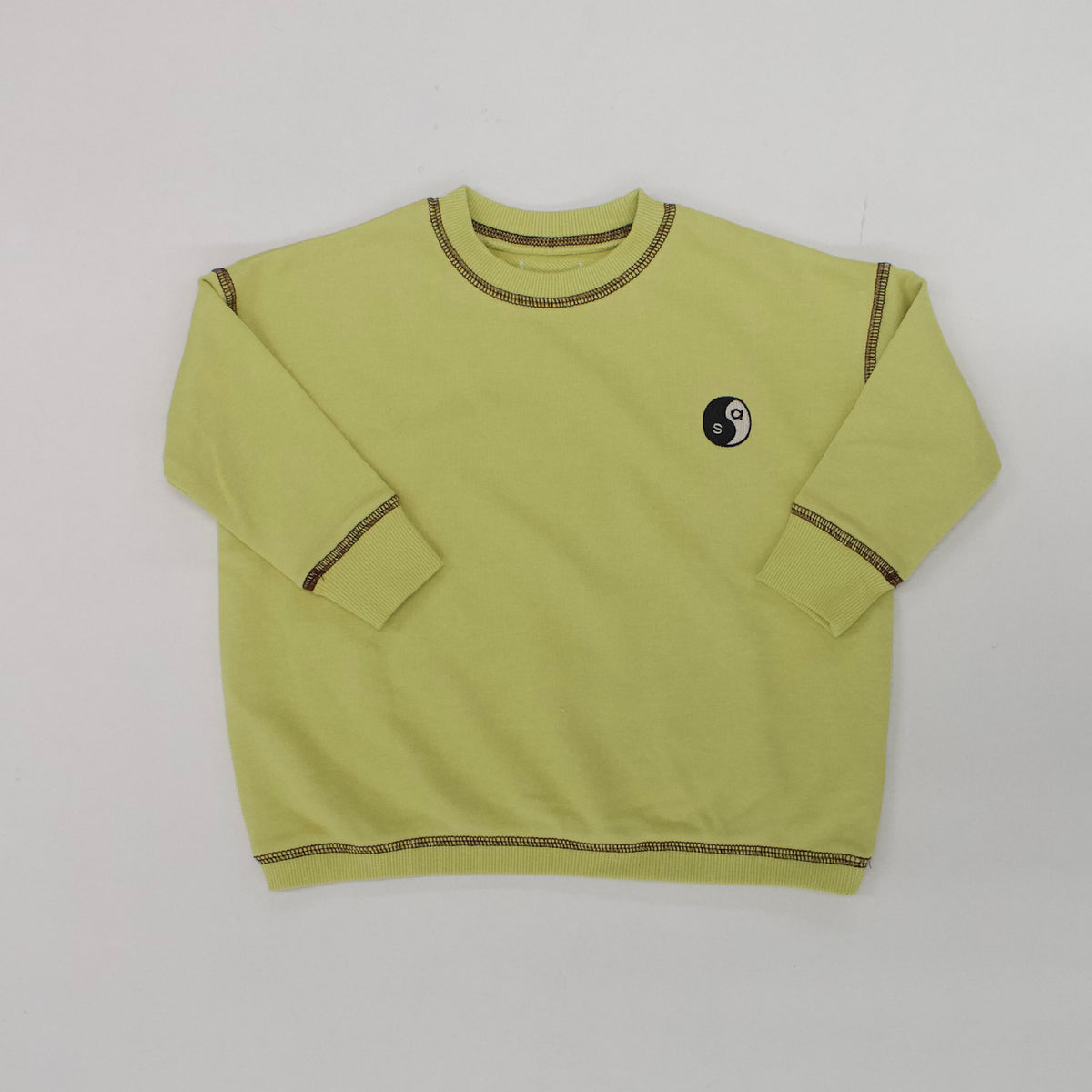 YIN YANG EMBROIDERY FLEECE SWEATSHIRT