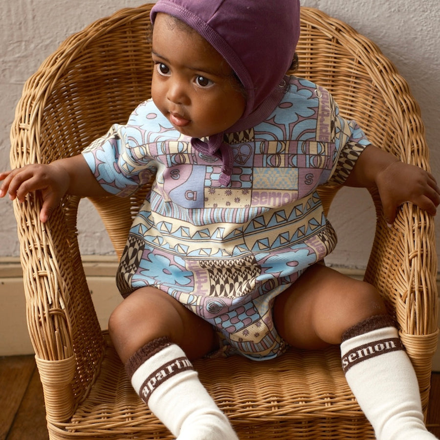 PANEL PRINT ROMPERS
