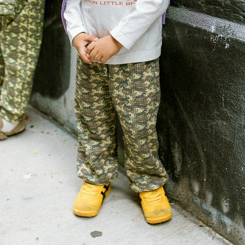 WAFFLE CAMOUFLAGE JOGGER PANTS