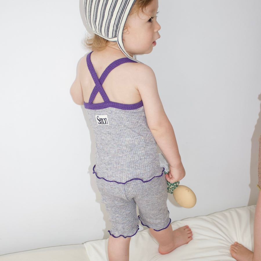 BICOLOR RIB CAMISOLE