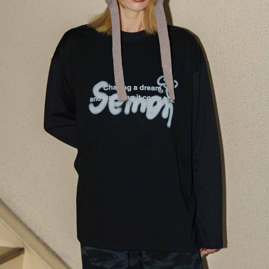 SPRAY LOGO LADIES LONG SLEEVE T-SHIRT