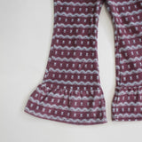 VELOUR FRILLED FLARE PANTS 9