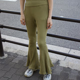 【 Semon×AURéNLEV 】RIB FLARE PANTS2