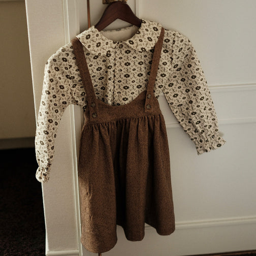 TWEED OCCASION SUSPENDER SKIRT