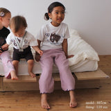WAFFLE FLARE PANTS 2