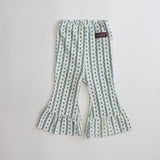 VELOUR FRILLED FLARE PANTS 5