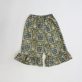 QUILTED JERSEY RUFFLED HEM PANTS2