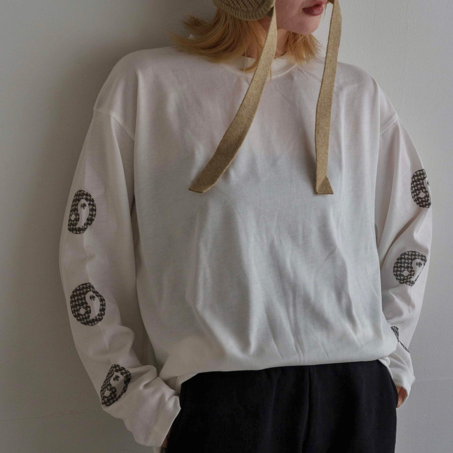 YIN YANG SLEEVE PRINT ADULT LONG SLEEVE T-SHIRT