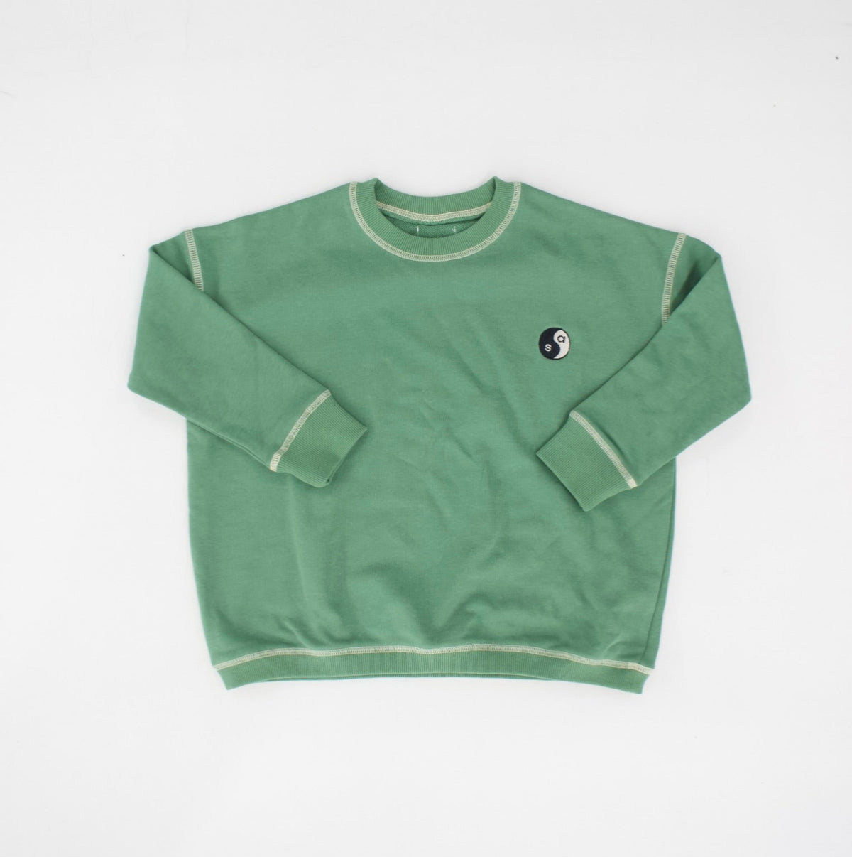 YIN YANG EMBROIDERY FLEECE SWEATSHIRT