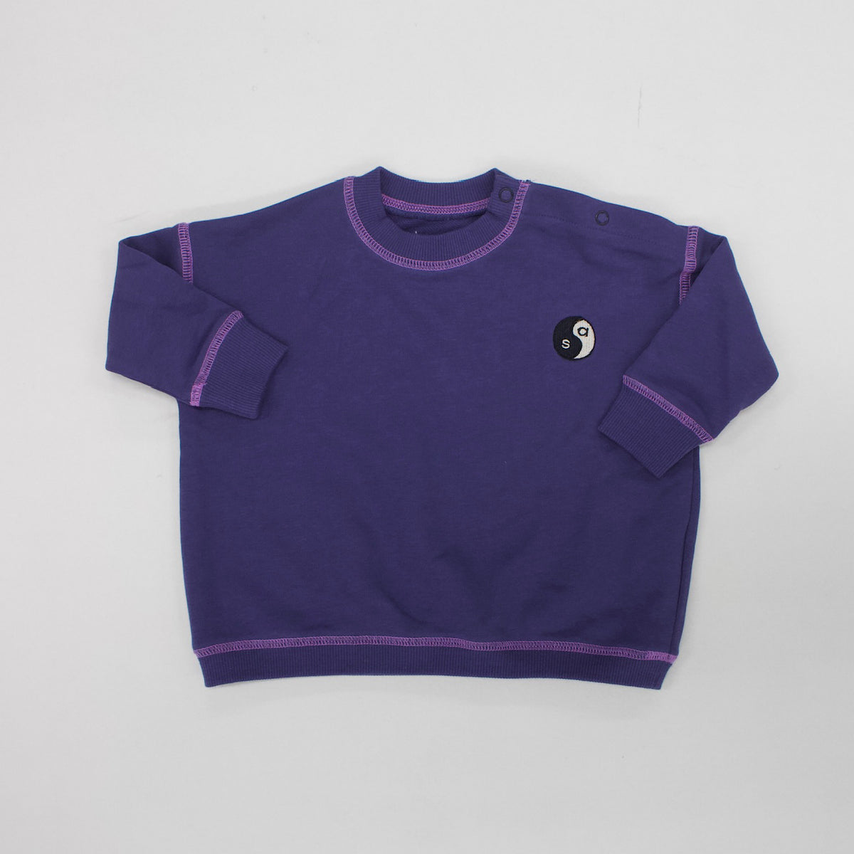 YIN YANG EMBROIDERY FLEECE SWEATSHIRT