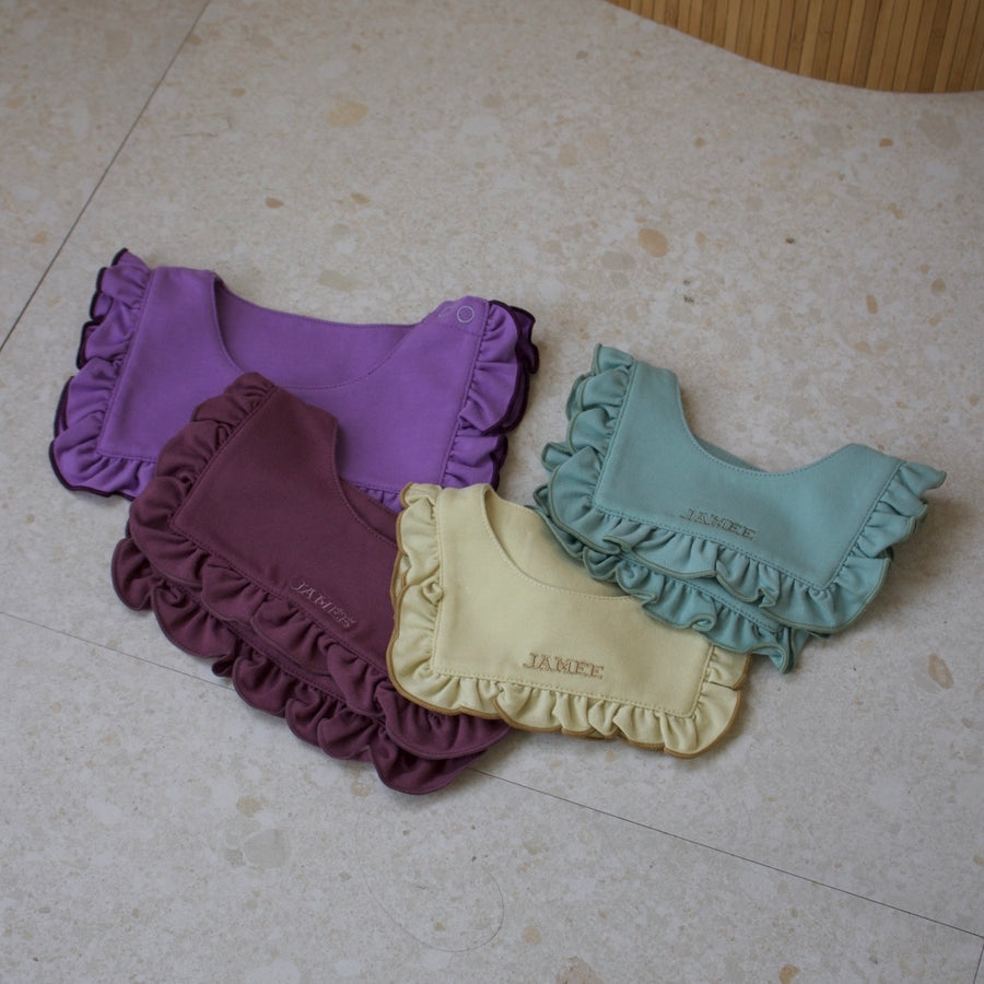 TC JERSEY SAILOR-COLLAR FRILL BIB