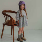 TRIPLE HORSE VELOUR DRESS