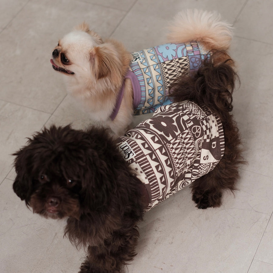 PANEL PRINT DOG CAMISOLE