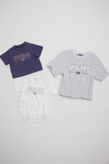 Shirring Logo Print Tee5