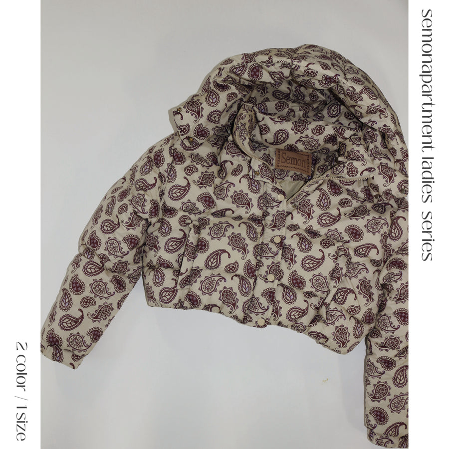 【ladies series】COTTON PADDED SHORT JACKET