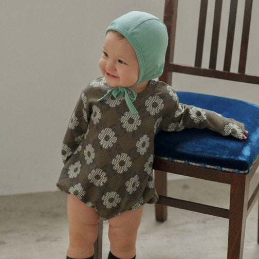 26AW NEW PATTERN LONG-SLEEVE ROMPER