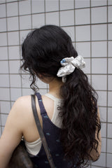 Satin Monogram Scrunchie6