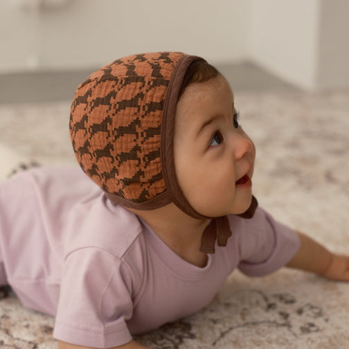 COTTON GAUZE BONNET