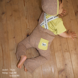 BICOLOR RIB SUSPENDER FLARE PANTS3