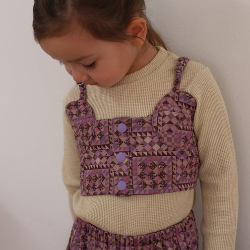 QUILTED JERSEY BUSTIER